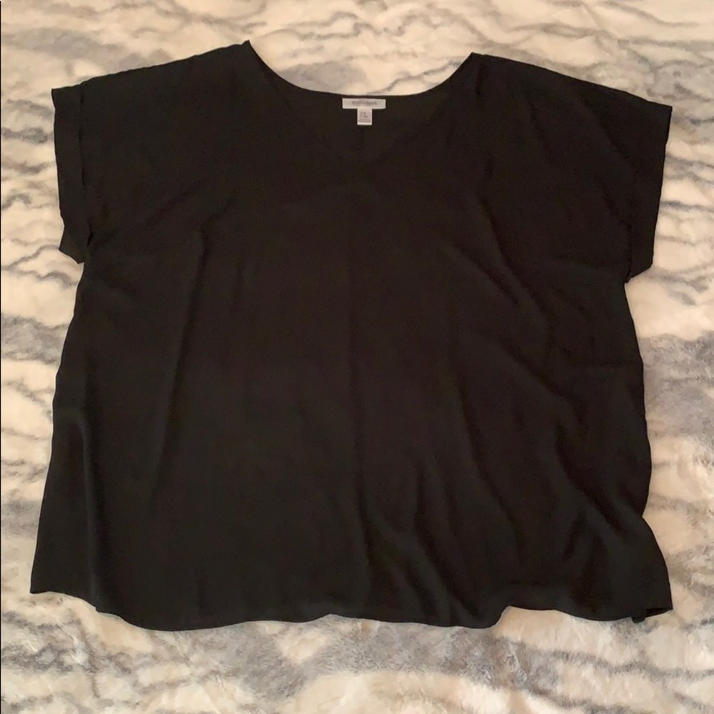 Motherhood Maternity Plus Black Blouse